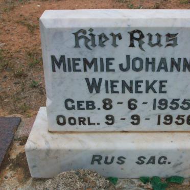 WIENEKE Miemie Johanna 1955-1956