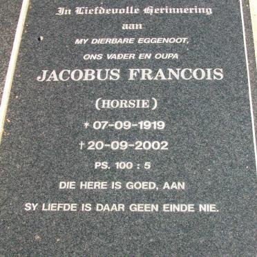 NAU?? Jacobus Francois 1919-2002