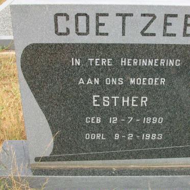 COETZEE Esther 1890-1983