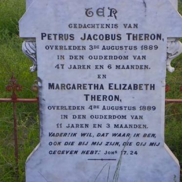 THERON Petrus Jacobus -1889 :: THERON Margaretha Elizabeth -1889