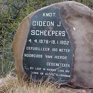 SCHEEPERS Gideon J. 1878-1902