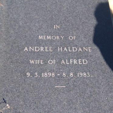 HALDANE Andree 1898-1983