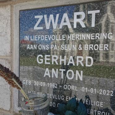 ZWART Gerhard Anton 1962-2022