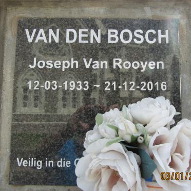 BOSCH Joseph van Rooyen, van den 1933-2016