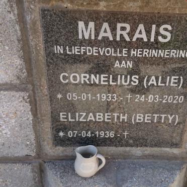 MARAIS Cornelius 1933-2020 &amp; Elizabeth 1936-