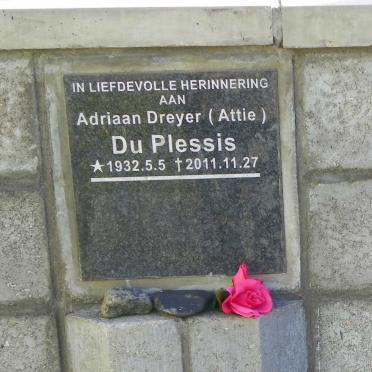 PLESSIS Adriaan Dreyer, du 1932-2011