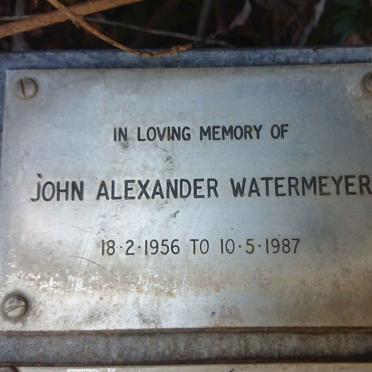 WATERMEYER John Alexander 1956-1987