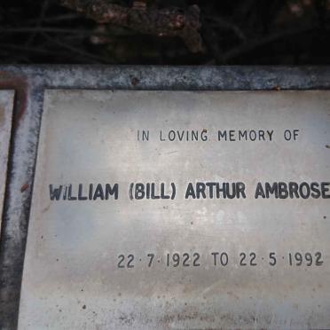 WICKS William Arthur Ambrose 1922-1992