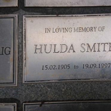 SMITH Hulda 1905-1997