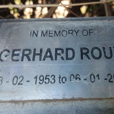 ROUX Gerhard 1953-2010