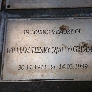 GRIMMER William Henry 1911-1999