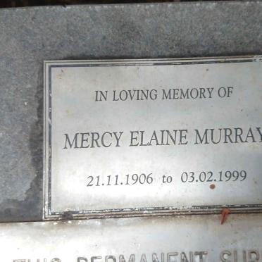 MURRAY Mercy Elaine 1906-1999