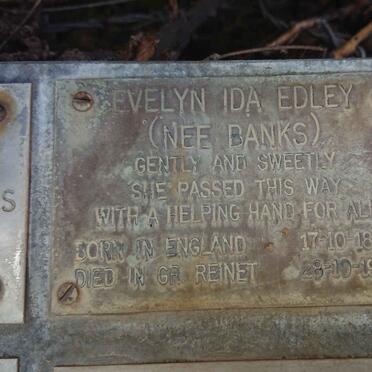 EDLEY Evelyn Ida nee BANKS 1892-1979