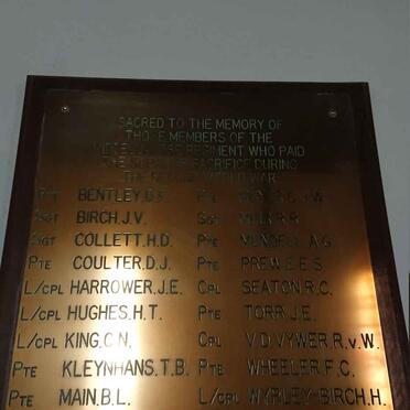 Middellandse Regiment Memorial plaque - Second World War _1