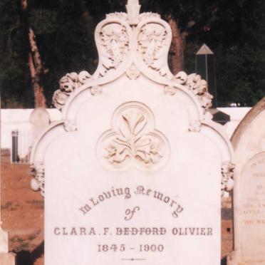 OLIVIER Clara F. Bedford 1845-1900