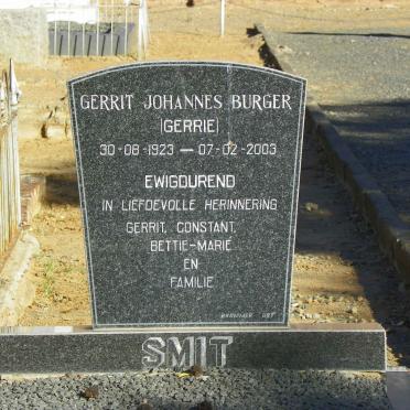 SMIT Gerrit Johannes Burger 1923-2003