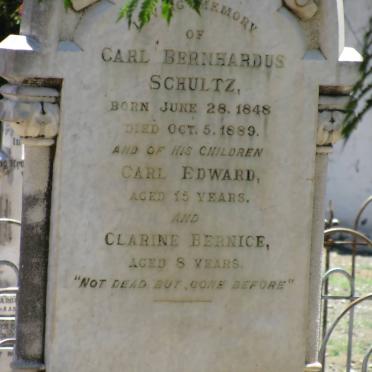 SCHULTZ Carl Bernhardus 1848-1889 :: SCHULTZ Carl Edward  :: SCHULTZ Clarine Bernice