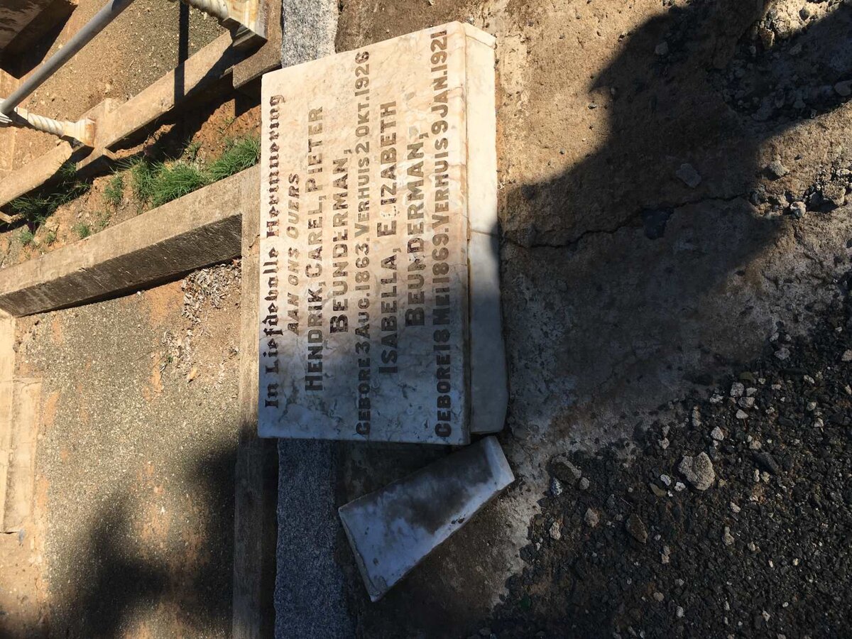 BEUNDERMAN Hendrik Carel Pieter 1863-1926 &amp; Isabella Elizabeth 1869-1921