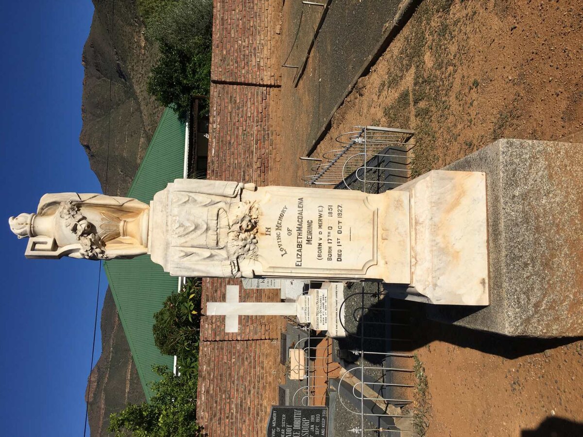 MEIRING Arnoldus Mauritius 1849-1928 &amp; Elizabeth Magdalena VAN DER MERWE 1851-1927