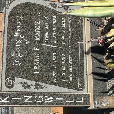 KINGWILL Frank F. 1923-1999 &amp; Margie J. SMITH 1929-2010