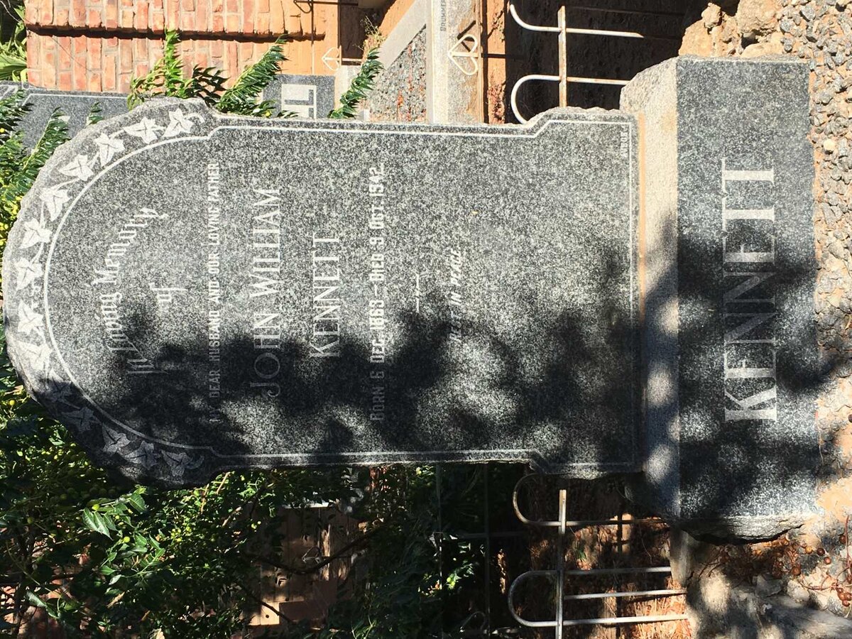 KENNETT John William 1863-1942