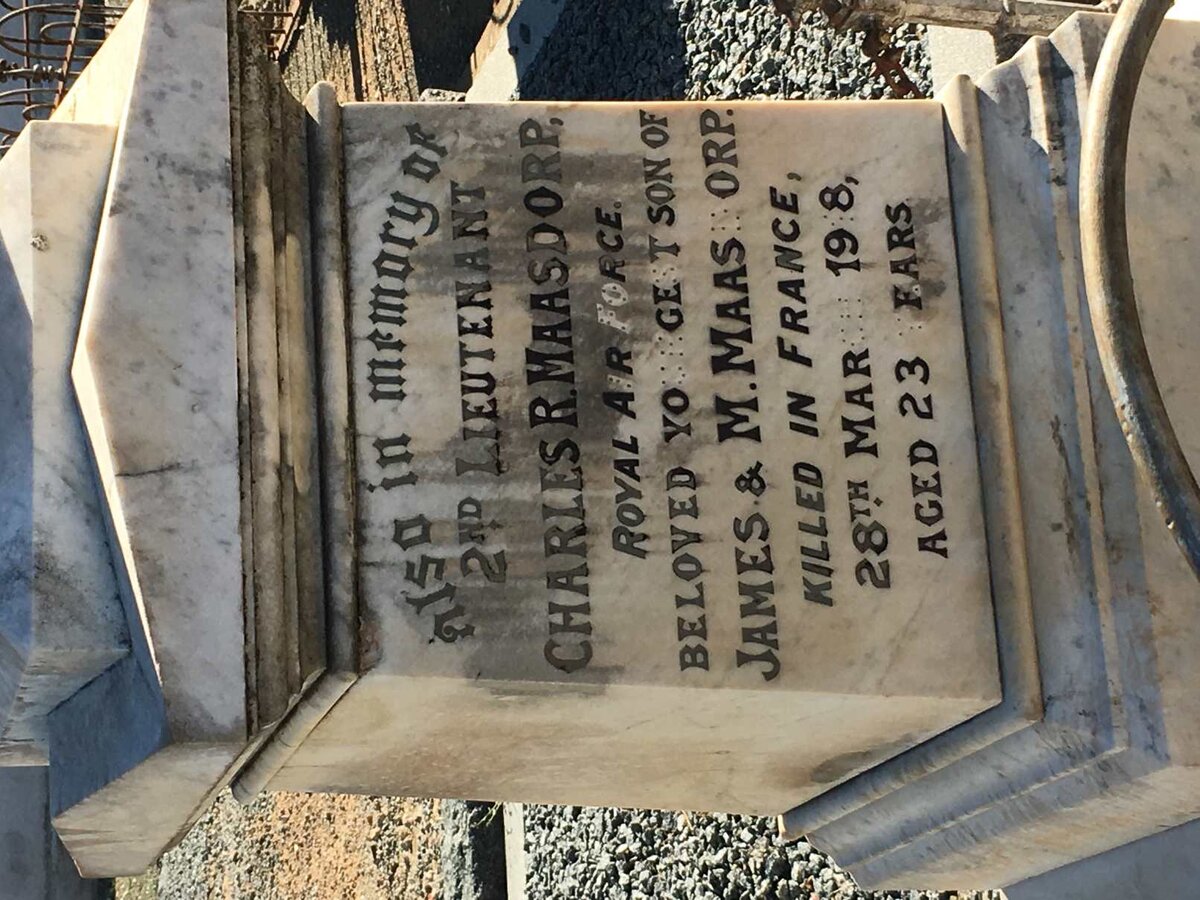 MAASDORP Charles R. -1918