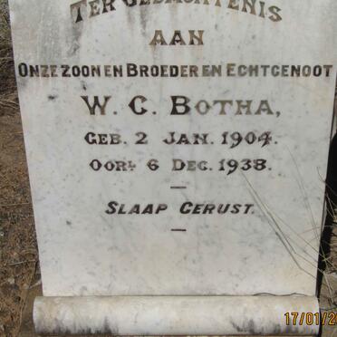 BOTHA W.C. 1904-1938