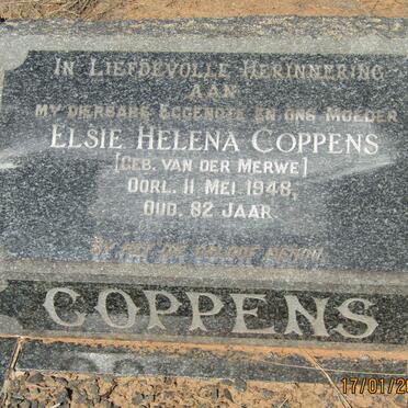 COPPENS Elsie Helena nee VAN DER MERWE -1948