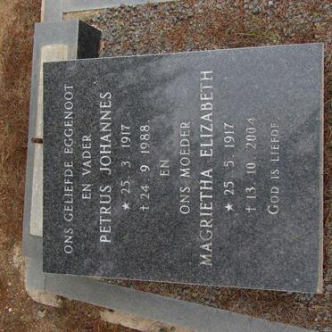 ? Petrus Johannes 1917-1988 &amp; Magrietha Elizabeth 1917-2004