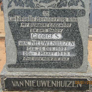 NIEUWENHUIZEN George S., van 1902-1953