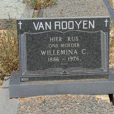 ROOYEN Willemina C., van 1886-1976
