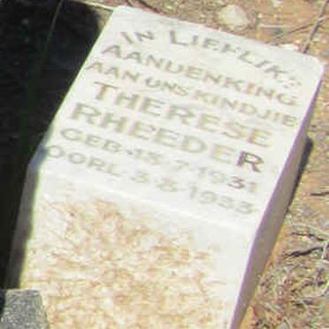 RHEEDER Therese 1931-1933