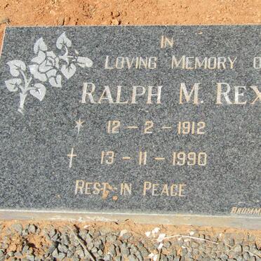 REX Ralph M. 1912-1990