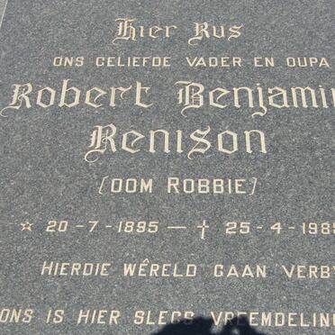 RENISON Robert Benjamin 1895-1985