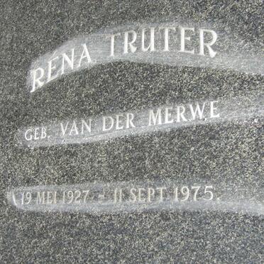 TRUTER Rena nee VAN DER MERWE 1927-1975