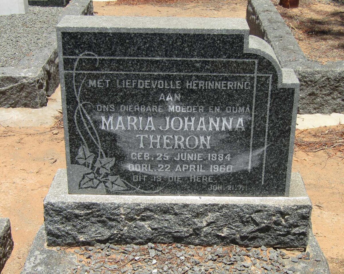 THERON Maria Johanna 1884-1960