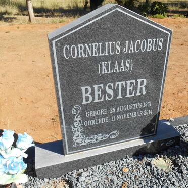 BESTER Cornelius Jacobus 1931-2014