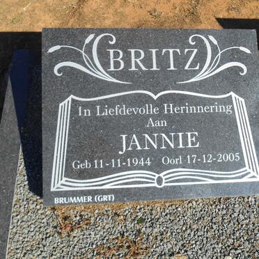 BRITZ Jannie 1944-2005