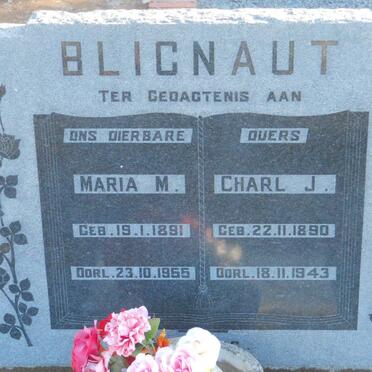 BLIGNAUT Charl J. 1890-1943 &amp; Maria M.1891-1955