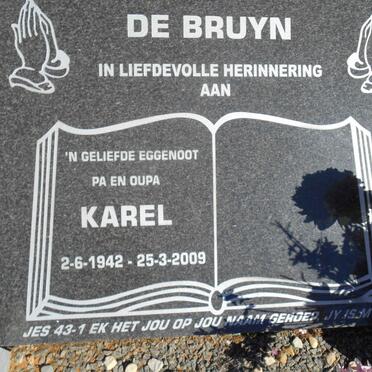 BRUYN Karel, de 1942-2009