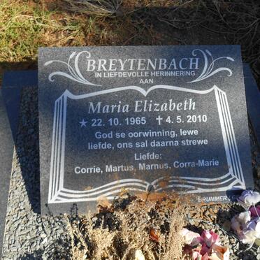 BREYTENBACH Maria Elizabeth 1965-2010
