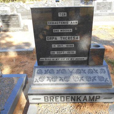 BREDENKAMP Orpa Theresa 1890-1976