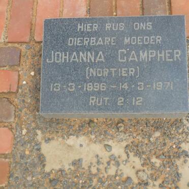 CAMPHER Johanna nee NORTIER 1896-1971