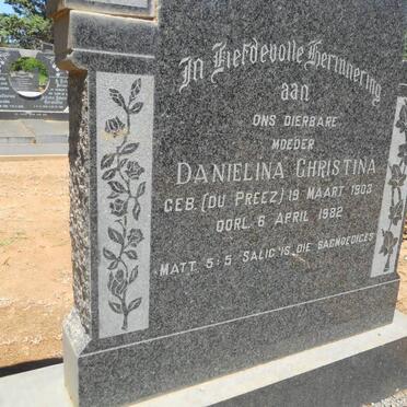 FOURIE Danielina Christina nee DU PREEZ 1903-1982