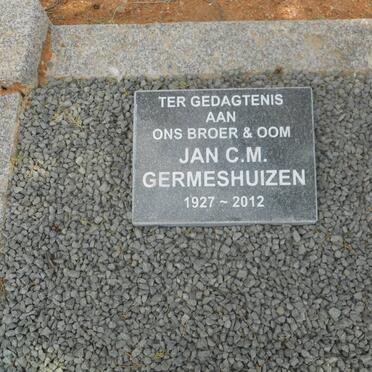 GERMESHUIZEN Jan C.M. 1927-2012