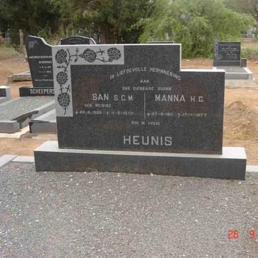 HEUNIS H.C. 1911-1977 &amp; S.C.M. MEIRING 1909-1977