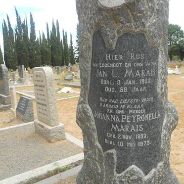 MARAIS Jan L. -1950 &amp; Johanna Petronella 1893-1973