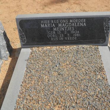 MEINTJES Maria Magdalena 1904-1981