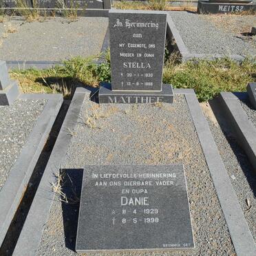 MATTHEE Danie 1929-1998 &amp; Stella 1930-1988