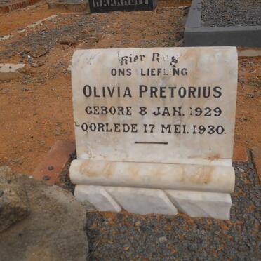 PRETORIUS Olivia 1929-1930